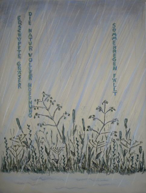 Sommerregen; Pastell; 56x 42cm